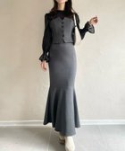 【ジュノア/JUNOAH】のデザインビスチェマーメイドスカートセット 人気、トレンドファッション・服の通販 founy(ファニー) ファッション Fashion レディースファッション WOMEN スカート Skirt thumbnail チャコール|ID: prp329100004534159 ipo3291000000032315611