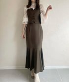 【ジュノア/JUNOAH】のデザインビスチェマーメイドスカートセット 人気、トレンドファッション・服の通販 founy(ファニー) ファッション Fashion レディースファッション WOMEN スカート Skirt thumbnail ダークブラウン|ID: prp329100004534159 ipo3291000000032315612