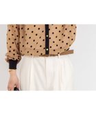 【ノーリーズ/NOLLEY'S】のシアーフロッキードットクルーネックカーディガン キャメル|ID: prp329100004534195 ipo3291000000032045372