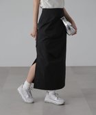 【フリーズマート/FREE'S MART】のサイドタックナロースカート 人気、トレンドファッション・服の通販 founy(ファニー) ファッション Fashion レディースファッション WOMEN スカート Skirt アシンメトリー Asymmetry スリット Slit thumbnail ブラック|ID: prp329100004534198 ipo3291000000032045385