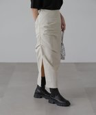 【フリーズマート/FREE'S MART】のサイドタックナロースカート 人気、トレンドファッション・服の通販 founy(ファニー) ファッション Fashion レディースファッション WOMEN スカート Skirt アシンメトリー Asymmetry スリット Slit thumbnail ライトベージュ|ID: prp329100004534198 ipo3291000000032045388