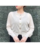 【ルクールブラン/le.coeur blanc】の《手洗い可能》TORRAZZO DONNAビジュー釦カーデ 人気、トレンドファッション・服の通販 founy(ファニー) ファッション Fashion レディースファッション Fashion for Women おすすめ Recommended / Our Picks ビジュー Bijou, Jewel-like Accent モダン Modern, Contemporary 夏 Summer 定番 Standard, Basic Item 春 Spring 羽織 Haori, Light Jacket thumbnail グレージュ|ID: prp329100004534200 ipo3291000000033496292
