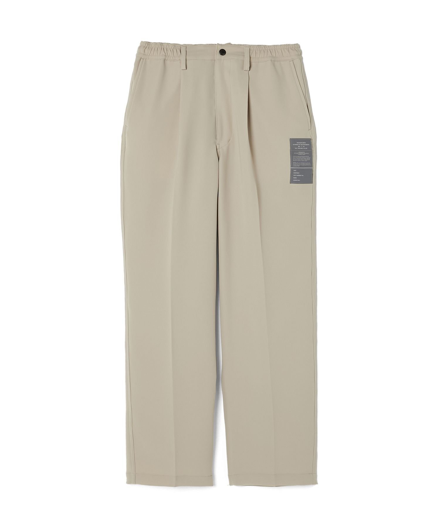 【エヌ.ハリウッド/N.HOOLYWOOD / MEN】のTROUSERS インテリア・キッズ・メンズ・レディースファッション・服の通販 founy(ファニー) 　ファッション　Fashion　メンズファッション　Men's Style Online　コレクション　Collection　今季　This Season　ストレッチ　Stretch　センター　Center　ダブル　Double　テーパード　Tapered　ドローコード　Draw Cord　ポケット　Pocket　BEIGE|ID: prp329100004534207 ipo3291000000032674096