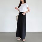 【その他のブランド/Other】のタイトスカート ロングスカート バックスリット入りナロースカート タイト ブラック|ID: prp329100004534213 ipo3291000000032214850