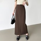 【ココモモ/COCOMOMO】のタイトスカート ロングスカート バックスリット入りナロースカート タイト 人気、トレンドファッション・服の通販 founy(ファニー) ファッション Fashion レディースファッション Fashion for Women スカート Skirts ロングスカート Long Skirts / Maxi & Midi Skirts バッグ Bags アンクル Ankle-Length Design ストレート Straight, Straight Cut スリット Slit, Slit Detail タイトスカート Pencil Skirt, Tight Skirt ポケット Pocket, Pocket Detail ロング Long, Long-Length thumbnail ダークブラウン|ID: prp329100004534213 ipo3291000000033825706
