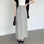 【ココモモ/COCOMOMO】のタイトスカート ロングスカート バックスリット入りナロースカート タイト 人気、トレンドファッション・服の通販 founy(ファニー) ファッション Fashion レディースファッション Fashion for Women スカート Skirts ロングスカート Long Skirts / Maxi & Midi Skirts バッグ Bags アンクル Ankle-Length Design ストレート Straight, Straight Cut スリット Slit, Slit Detail タイトスカート Pencil Skirt, Tight Skirt ポケット Pocket, Pocket Detail ロング Long, Long-Length thumbnail ライトグレー|ID: prp329100004534213 ipo3291000000033825709
