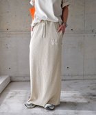 【その他のブランド/Other】のセルフカット リブ ANME エンブロイダリー ロゴ タイトスカート ANME アンメ ベージュ杢|ID: prp329100004534216 ipo3291000000032380765