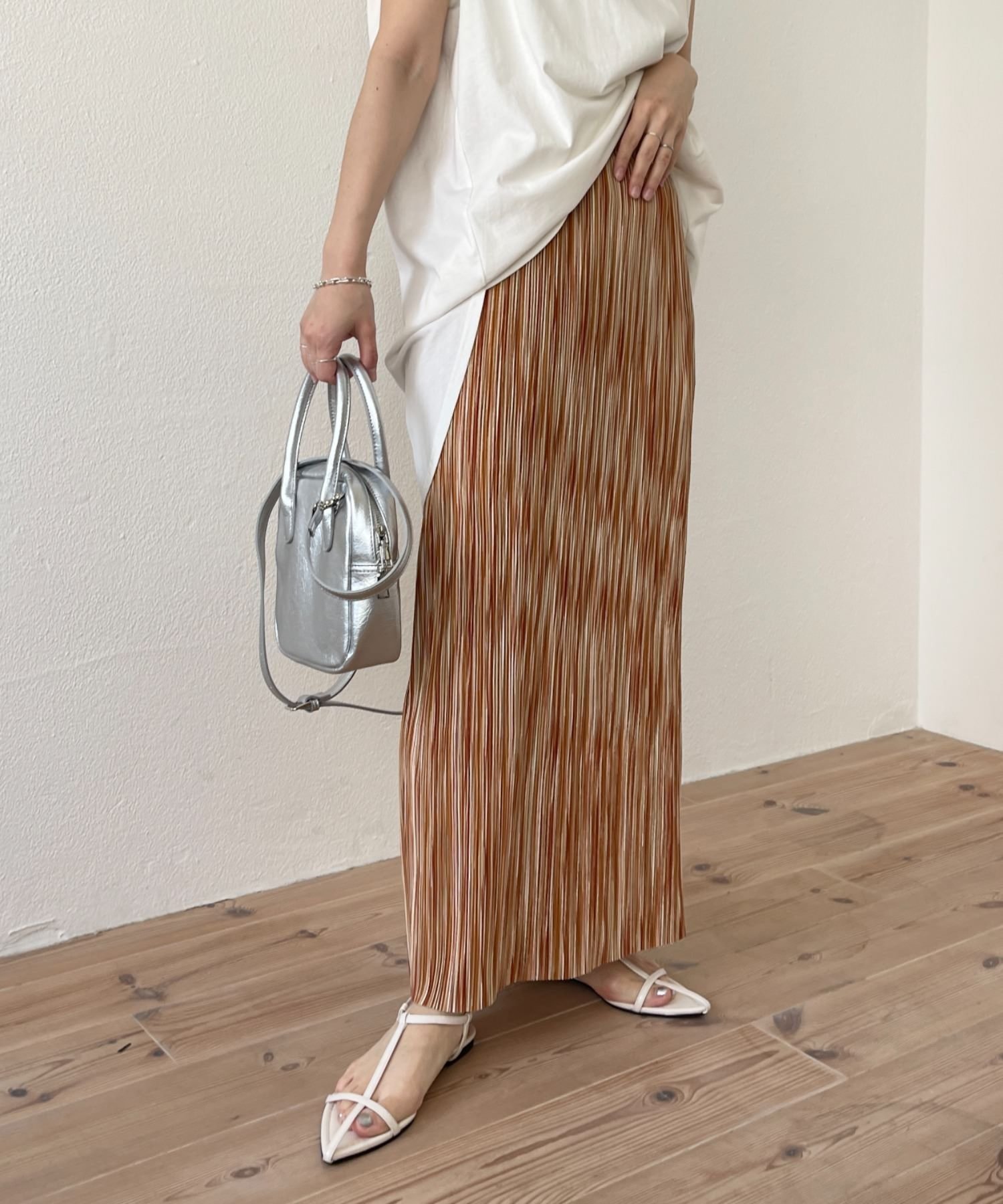 【その他のブランド/Other】の【限定カラー展開】スーパーストレッチプリーツスカート インテリア・キッズ・メンズ・レディースファッション・服の通販 founy(ファニー) 　ファッション　Fashion　レディースファッション　WOMEN　スカート　Skirt　プリーツスカート　Pleated Skirts　スニーカー　Sneakers　ビッグ　Big　プリーツ　Pleats　ポケット　Pocket　ロング　Long　楽ちん　Easy　ビジネス 仕事 通勤　Business　orange|ID: prp329100004534228 ipo3291000000032045499