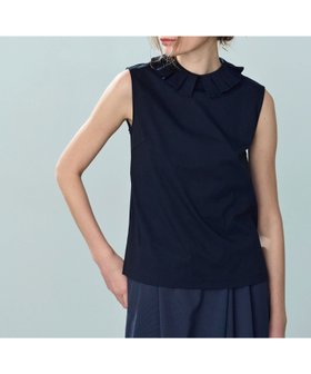 【ノーク/N.O.R.C】のタック衿ノースリーブトップス【マルチファンクション】 人気、トレンドファッション・服の通販 founy(ファニー) ファッション Fashion レディースファッション WOMEN トップス・カットソー Tops/Tshirt キャミソール / ノースリーブ No Sleeves カットソー Cut And Sew シンプル Simple 定番 Standard 洗える Washable |ID:prp329100004534236