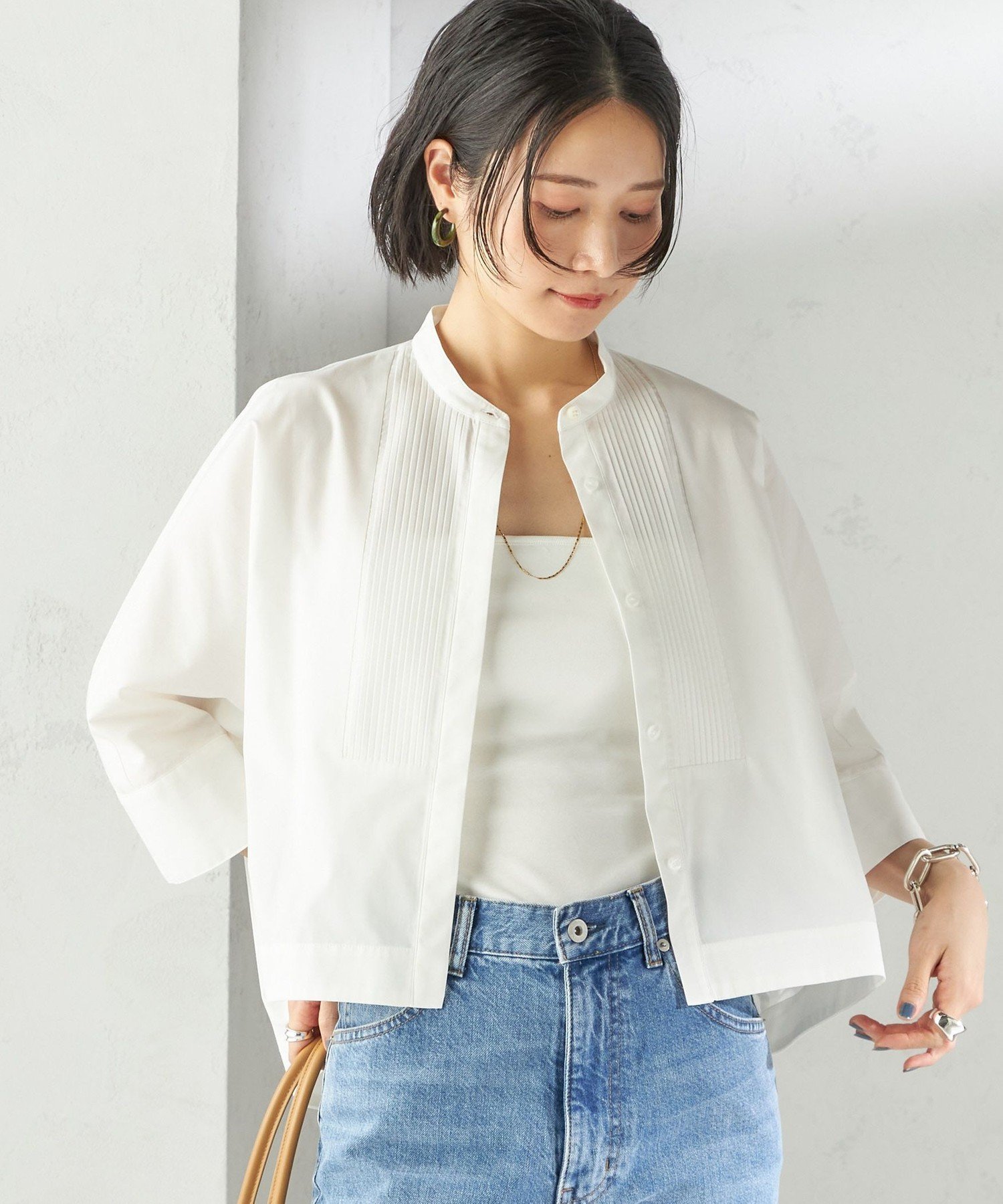 【シップス フォー ウィメン/SHIPS】の手洗い可能 ピンタック 羽織 シャツ インテリア・キッズ・メンズ・レディースファッション・服の通販 founy(ファニー) 　ファッション　Fashion　レディースファッション　WOMEN　トップス・カットソー　Tops/Tshirt　シャツ/ブラウス　Shirts/Blouses　ストライプ　Stripe　フロント　Front　ブロード　Broad　羽織　Haori　リラックス　Relax　ワイド　Wide　夏　Summer　エレガント 上品　Elegant　2025年　2025　2025春夏・S/S　Ss,Spring/Summer,2025　オフホワイト|ID: prp329100004534238 ipo3291000000032299852