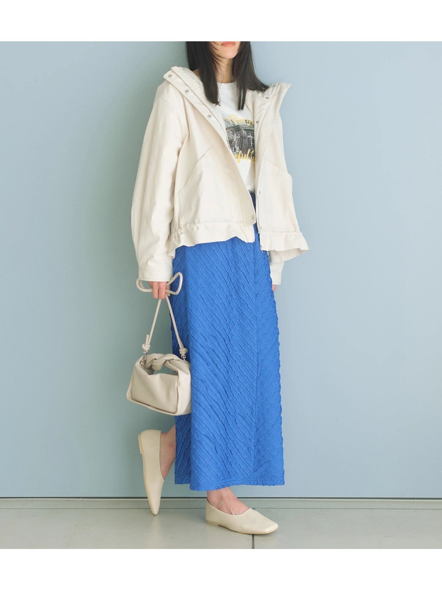 【サマンサモスモス/Samansa Mos2】のバイアスフリルカットスカート インテリア・キッズ・メンズ・レディースファッション・服の通販 founy(ファニー) 　ファッション　Fashion　レディースファッション　WOMEN　スカート　Skirt　シンプル　Simple　スマート　Smart　バイアス　Bias　フリル　Frills　エレガント 上品　Elegant　ブルー|ID: prp329100004534248 ipo3291000000032045570