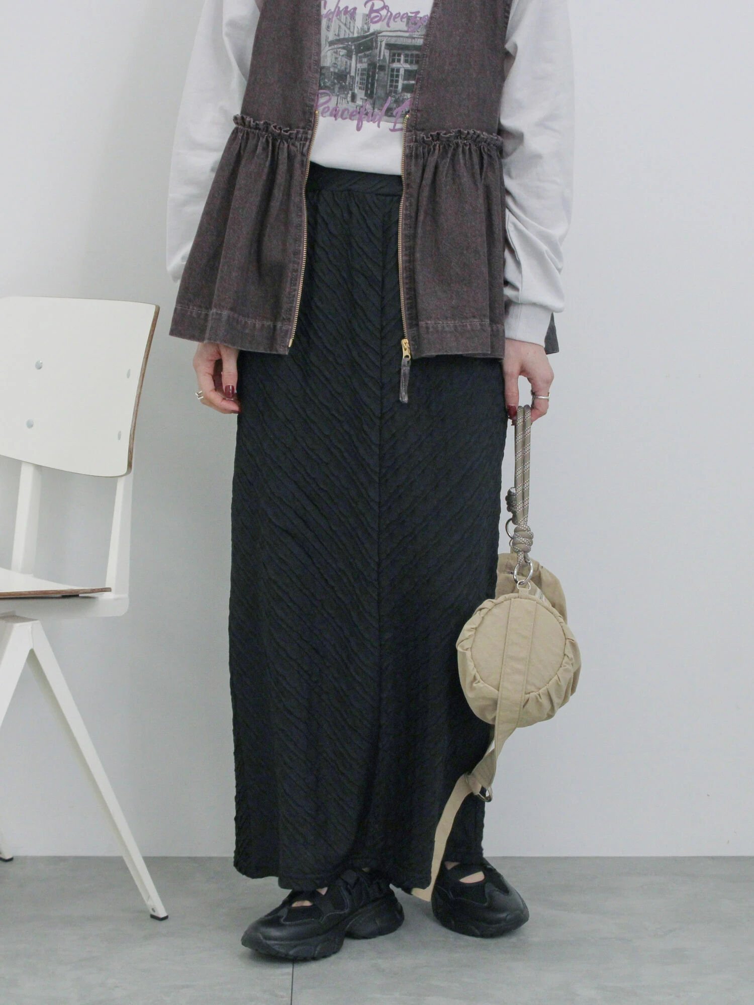 【サマンサモスモス/Samansa Mos2】のバイアスフリルカットスカート インテリア・キッズ・メンズ・レディースファッション・服の通販 founy(ファニー) 　ファッション　Fashion　レディースファッション　WOMEN　スカート　Skirt　シンプル　Simple　スマート　Smart　バイアス　Bias　フリル　Frills　エレガント 上品　Elegant　ブラック|ID: prp329100004534248 ipo3291000000032045571