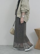 【サマンサモスモス/Samansa Mos2】のラメプリーツアソート柄スカート 人気、トレンドファッション・服の通販 founy(ファニー) ファッション Fashion レディースファッション WOMEN スカート Skirt プリント Print プリーツ Pleats thumbnail チャコールグレー|ID: prp329100004534266 ipo3291000000032045636