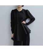 【アダム エ ロペ/ADAM ET ROPE'】の【WEB限定】・【オケージョン】フリルペプラムロングスリーブカットソー ブラック(01)|ID: prp329100004534272 ipo3291000000033857611