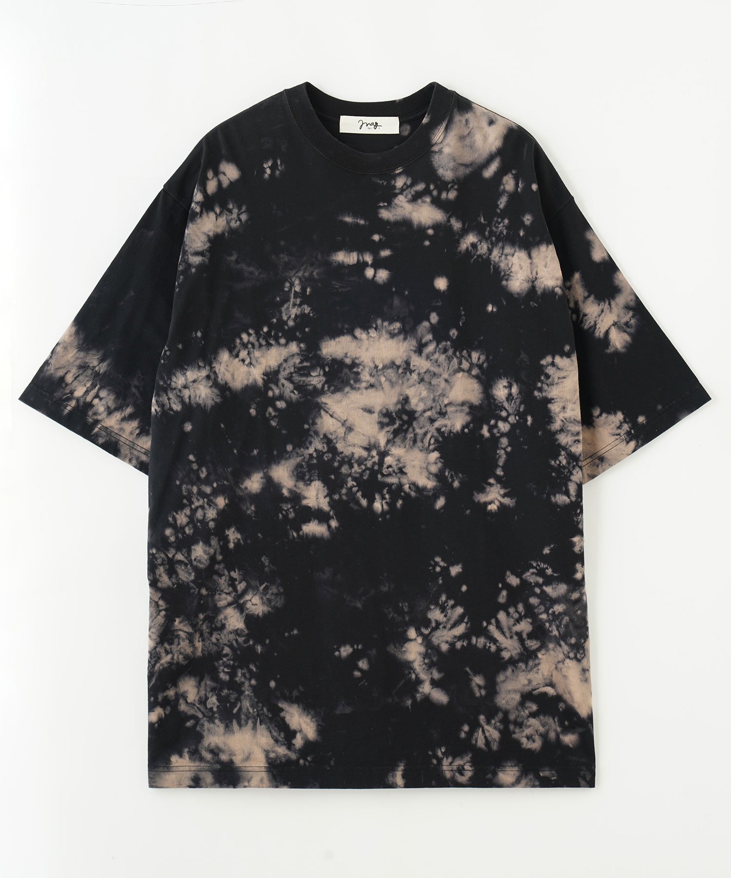 【ローズバッド/ROSE BUD】のブリーチ/タイダイビッグTシャツ インテリア・キッズ・メンズ・レディースファッション・服の通販 founy(ファニー) 　ファッション　Fashion　レディースファッション　Fashion for Women　トップス・カットソー　Cut & Sew Tops　シャツ・ブラウス・オフィスカジュアル　Elegant Blouses & Button-Ups　ロングTシャツ・Tシャツ　Longline T-Shirts & Tees　ショート　Short, Short Length　セットアップ　Set-Up, Coordinated Outfit　タイトスカート　Pencil Skirt, Tight Skirt　バランス　Balance, Style Balance　ビッグ　Big, Oversized　ブリーチ　Bleach, Washed Finish　おすすめ　Recommended / Our Picks　BLACK|ID: prp329100004534279 ipo3291000000033161212