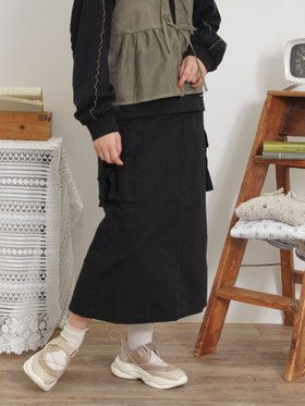 【サマンサモスモス/Samansa Mos2】のカーゴスカート 人気、トレンドファッション・服の通販 founy(ファニー) ファッション Fashion レディースファッション WOMEN スカート Skirt ガーリー Girly ポケット Pocket リボン Ribbon |ID:prp329100004534292