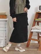 【サマンサモスモス/Samansa Mos2】のカーゴスカート 人気、トレンドファッション・服の通販 founy(ファニー) ファッション Fashion レディースファッション WOMEN スカート Skirt ガーリー Girly ポケット Pocket リボン Ribbon thumbnail ブラック|ID: prp329100004534292 ipo3291000000032045734