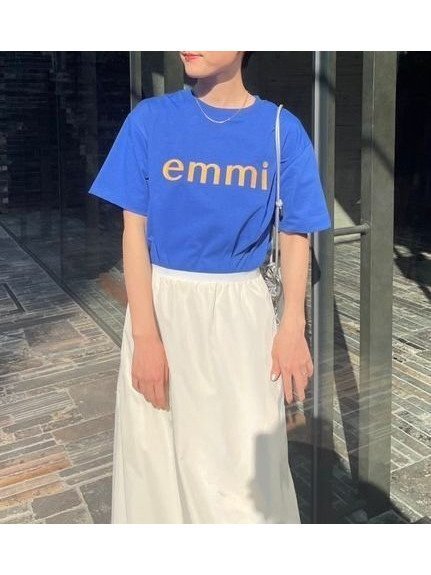 【エミ/emmi】の【10th】【ONLINE限定カラー】eco emmiロゴTシャツ インテリア・キッズ・メンズ・レディースファッション・服の通販 founy(ファニー) 　ファッション　Fashion　レディースファッション　WOMEN　トップス・カットソー　Tops/Tshirt　シャツ/ブラウス　Shirts/Blouses　ロング / Tシャツ　T-Shirts　スペシャル　Special　BLU[086]|ID: prp329100004534297 ipo3291000000032045784