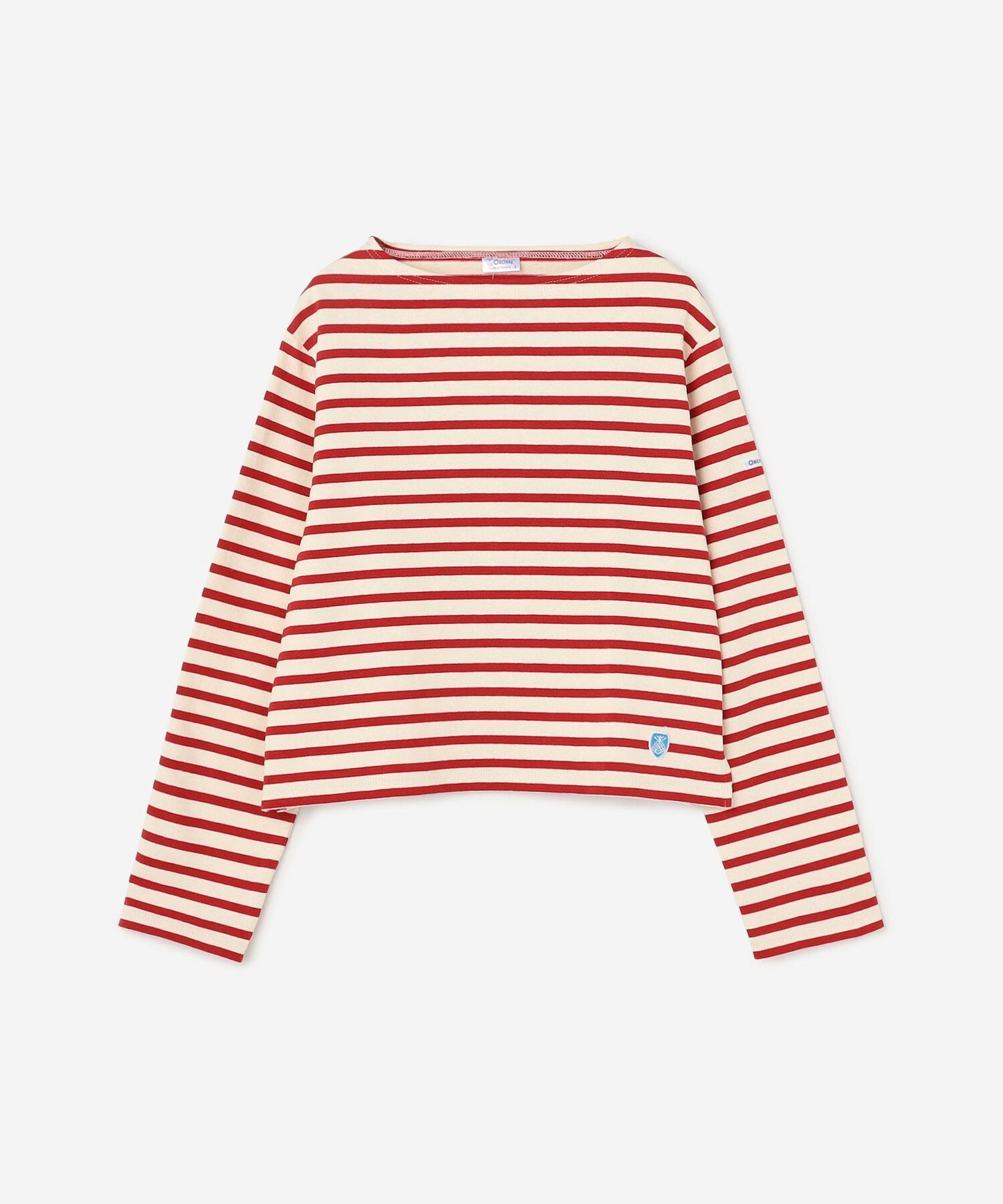 【ビショップ/Bshop】のコットンロード クロップドTシャツ WOMEN インテリア・キッズ・メンズ・レディースファッション・服の通販 founy(ファニー) 　ファッション　Fashion　レディースファッション　WOMEN　トップス・カットソー　Tops/Tshirt　シャツ/ブラウス　Shirts/Blouses　ロング / Tシャツ　T-Shirts　カットソー　Cut And Sew　クロップド　Cropped　バランス　Balance　フロント　Front　ボトム　Bottom　軽量　Lightweight　長袖　Long Sleeve　RED系1|ID: prp329100004534362 ipo3291000000032046032