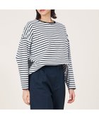 【マイカ ディール/MICA & DEAL】の【marmors】border with glitter long t-shirt 人気、トレンドファッション・服の通販 founy(ファニー) ファッション Fashion レディースファッション WOMEN トップス・カットソー Tops/Tshirt シャツ/ブラウス Shirts/Blouses ロング / Tシャツ T-Shirts 定番 Standard 人気 Popularity ボーダー Border エレガント 上品 Elegant thumbnail WHITE|ID: prp329100004534368 ipo3291000000032046051