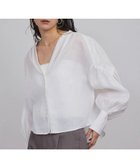 【サロン アダム エ ロペ/SALON adam et rope'】のリネンスキッパーギャザーブラウス GENTLE LINEN 人気、トレンドファッション・服の通販 founy(ファニー) ファッション Fashion レディースファッション WOMEN トップス・カットソー Tops/Tshirt シャツ/ブラウス Shirts/Blouses 洗える Washable ギャザー Gather クロップド Cropped スキッパー Skipper スリーブ Sleeve デニム Denim フェミニン Feminine フレンチ French フロント Front 羽織 Haori リネン Linen おすすめ Recommend エレガント 上品 Elegant thumbnail ホワイト(10)|ID: prp329100004534396 ipo3291000000032046163