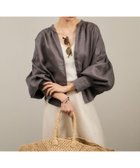 【サロン アダム エ ロペ/SALON adam et rope'】のリネンスキッパーギャザーブラウス GENTLE LINEN 人気、トレンドファッション・服の通販 founy(ファニー) ファッション Fashion レディースファッション WOMEN トップス・カットソー Tops/Tshirt シャツ/ブラウス Shirts/Blouses 洗える Washable ギャザー Gather クロップド Cropped スキッパー Skipper スリーブ Sleeve デニム Denim フェミニン Feminine フレンチ French フロント Front 羽織 Haori リネン Linen おすすめ Recommend エレガント 上品 Elegant thumbnail グレー(07)|ID: prp329100004534396 ipo3291000000032046167