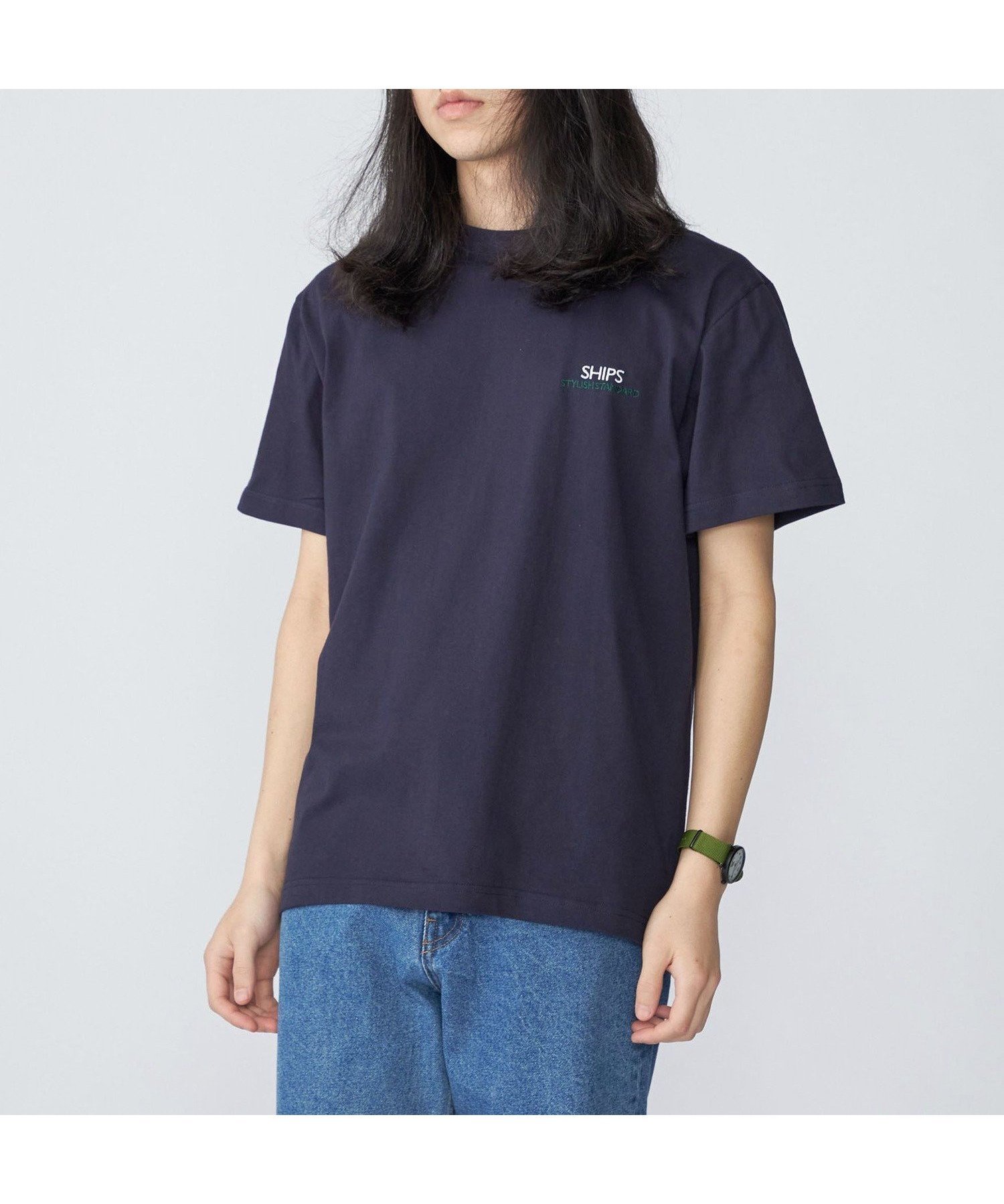 【シップス/SHIPS / MEN】の【WEB限定】SHIPS STYLISH STANDARD ロゴ 刺繍 Tシャツ インテリア・キッズ・メンズ・レディースファッション・服の通販 founy(ファニー) 　ファッション　Fashion　メンズファッション　MEN　おすすめ　Recommend　スタイリッシュ　Stylish　バランス　Balance　ベーシック　Basic　コバルトブルー|ID: prp329100004534399 ipo3291000000032046189