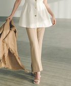 【アニュアンス/anuans】のストレッチスリットフレアパンツ 人気、トレンドファッション・服の通販 founy(ファニー) ファッション Fashion レディースファッション Ladies' Fashion Online パンツ Pants インナー Inner ダブル Double フレア Flare thumbnail BEIGE|ID: prp329100004534406 ipo3291000000032608251