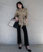 【アニュアンス/anuans】のストレッチスリットフレアパンツ 人気、トレンドファッション・服の通販 founy(ファニー) ファッション Fashion レディースファッション Fashion for Women パンツ Pants & Trousers インナー Innerwear ダブル Double, Double-Breasted フレア Flare, Flared |ID:prp329100004534406