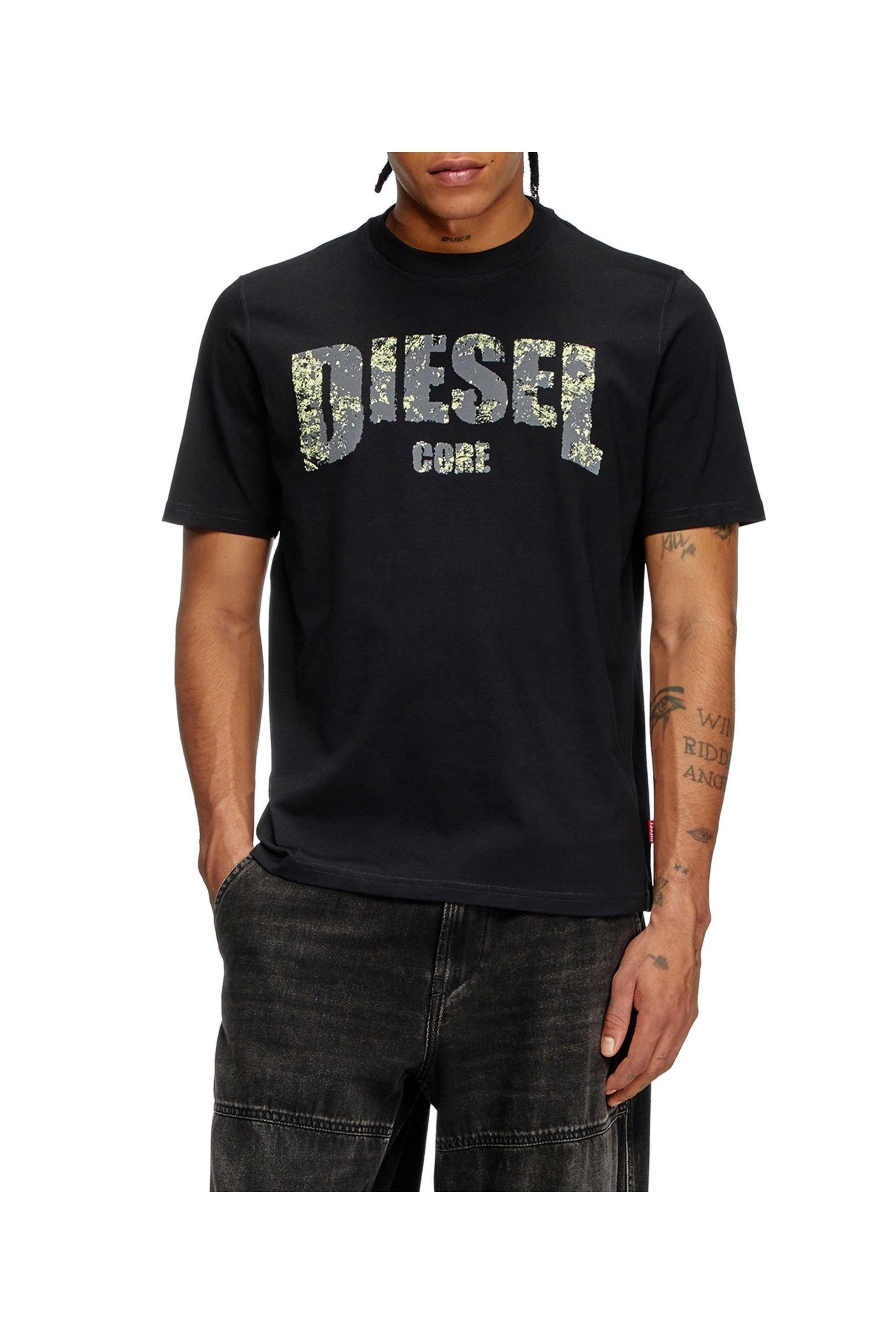 【ディーゼル/DIESEL / MEN】のメンズ Tシャツ T-ADJUST-R25 インテリア・キッズ・メンズ・レディースファッション・服の通販 founy(ファニー) 　ファッション　Fashion　メンズファッション　MEN　カーゴパンツ　Cargo Pants　シンプル　Simple　ジャージー　Jersey　デニム　Denim　フィット　Fit　プレーン　Plane　メンズ　Mens　リラックス　Relax　ブラック|ID: prp329100004534446 ipo3291000000032046371