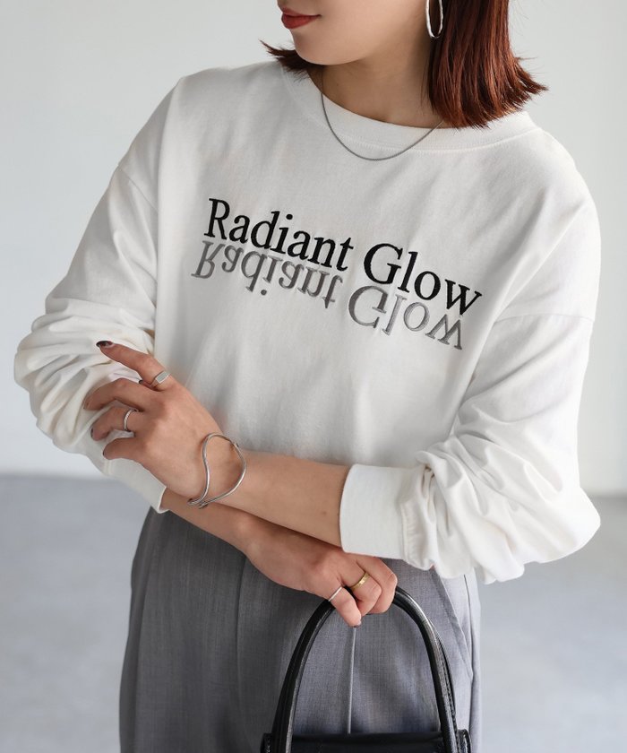 【リベリー/Riberry】の反転ロゴ刺繍ロンT/綿100%Tシャツ インテリア・キッズ・メンズ・レディースファッション・服の通販 founy(ファニー) https://founy.com/ ファッション Fashion レディースファッション WOMEN トップス・カットソー Tops/Tshirt シャツ/ブラウス Shirts/Blouses ロング / Tシャツ T-Shirts インナー Inner カーゴパンツ Cargo Pants ショルダー Shoulder シンプル Simple デニム Denim ドロップ Drop 定番 Standard 長袖 Long Sleeve ミニスカート Mini Skirt ルーズ Loose 冬 Winter おすすめ Recommend 夏 Summer |ID: prp329100004534447 ipo3291000000032371638