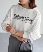 【リベリー/Riberry】の反転ロゴ刺繍ロンT/綿100%Tシャツ ホワイト×ブラック|ID: prp329100004534447 ipo3291000000032371640
