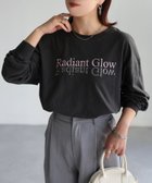 【リベリー/Riberry】の反転ロゴ刺繍ロンT/綿100%Tシャツ チャコールグレー×ピンク|ID: prp329100004534447 ipo3291000000032371649