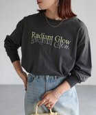 【リベリー/Riberry】の反転ロゴ刺繍ロンT/綿100%Tシャツ チャコールグレー×イエロー|ID: prp329100004534447 ipo3291000000032371652