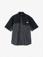 【ザ ノース フェイス/THE NORTH FACE】のショートスリーブヌプシシャツ(ユニセックス) ブラック×アスファルトグレー|ID: prp329100004534452 ipo3291000000032046401