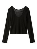 【フレイ アイディー/FRAY I.D】のコットンチュールシアートップス BLK[009]|ID: prp329100004534477 ipo3291000000032713972