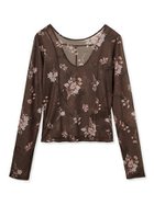 【フレイ アイディー/FRAY I.D】のコットンチュールシアートップス FLOWER[936]|ID: prp329100004534477 ipo3291000000032713974