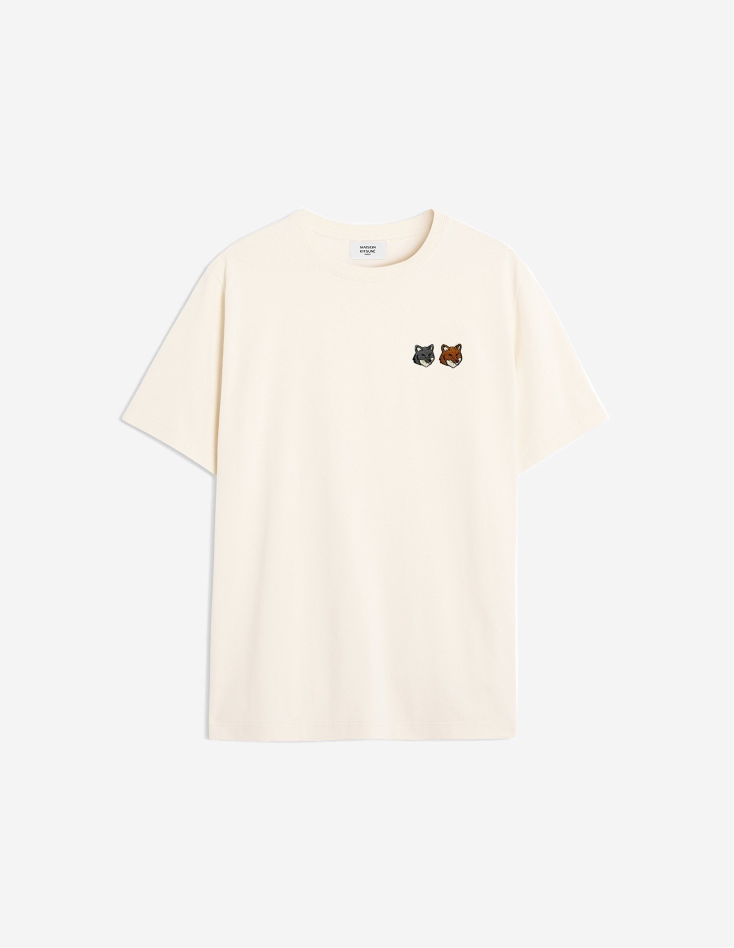 【メゾン キツネ/MAISON KITSUNE / MEN】のDOUBLE BOLD FOX HEAD COMFORT TEE-SHIRT インテリア・キッズ・メンズ・レディースファッション・服の通販 founy(ファニー) 　ファッション　Fashion　メンズファッション　MEN　パッチ　Patch　半袖　Short Sleeve　夏　Summer　S/S・春夏　Ss・Spring/Summer　LATTE|ID: prp329100004534490 ipo3291000000032046544