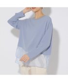 【エルーラ/Elura】の異素材ジョーゼットプルオーバー/323304 人気、トレンドファッション・服の通販 founy(ファニー) ファッション Fashion レディースファッション WOMEN トップス・カットソー Tops/Tshirt プルオーバー Pullover おすすめ Recommend サテン Satin シアー Sheer シンプル Simple ジョーゼット Georgette トレンド Trend ドッキング Docking thumbnail ライトブルー82|ID: prp329100004534501 ipo3291000000032046593