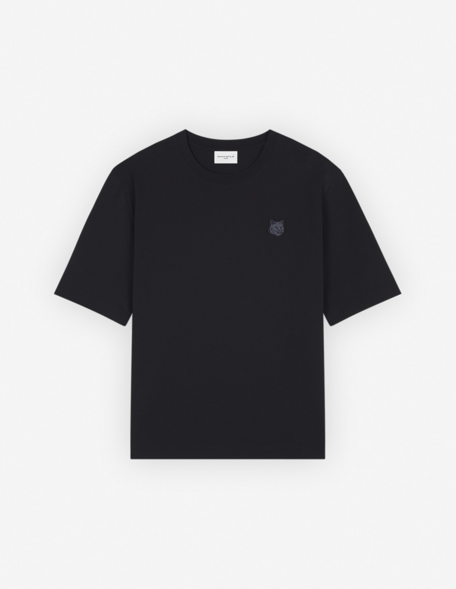 【メゾン キツネ/MAISON KITSUNE / MEN】のMaison Kitsune/BOLD FOX HEAD PATCH OVERSIZE TEE SHIRT インテリア・キッズ・メンズ・レディースファッション・服の通販 founy(ファニー) 　ファッション　Fashion　メンズファッション　MEN　パッチ　Patch　半袖　Short Sleeve　夏　Summer　S/S・春夏　Ss・Spring/Summer　BLACK|ID: prp329100004534523 ipo3291000000032046673