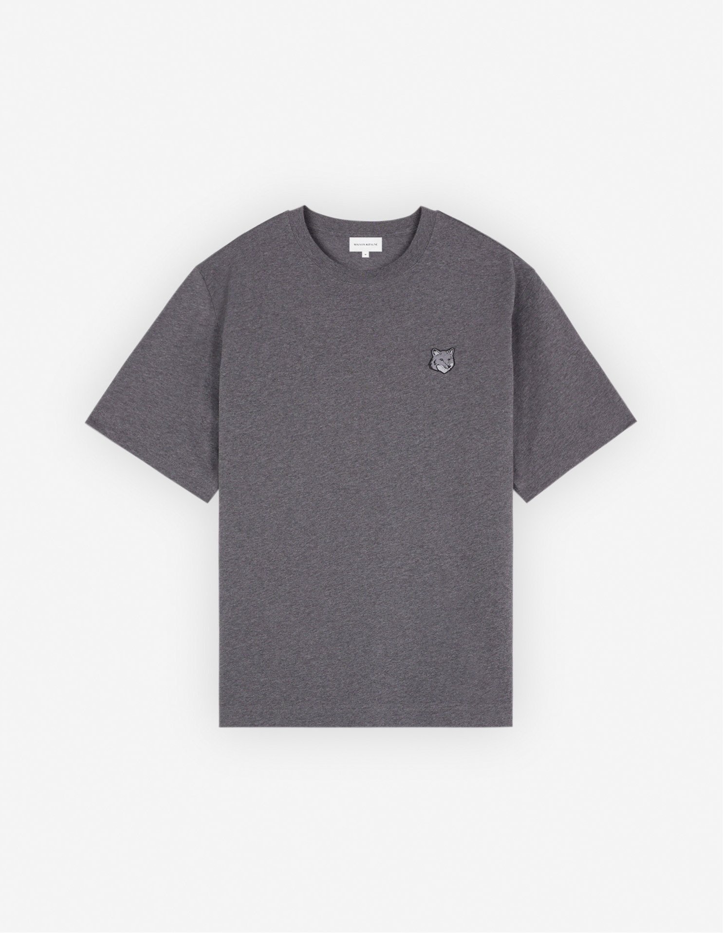 【メゾン キツネ/MAISON KITSUNE / MEN】のMaison Kitsune/BOLD FOX HEAD PATCH OVERSIZE TEE SHIRT インテリア・キッズ・メンズ・レディースファッション・服の通販 founy(ファニー) 　ファッション　Fashion　メンズファッション　MEN　パッチ　Patch　半袖　Short Sleeve　夏　Summer　S/S・春夏　Ss・Spring/Summer　DARK GREY MELANGE|ID: prp329100004534523 ipo3291000000032046677