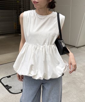 【カプリシューレマージュ/CAPRICIEUX LEMAGE】のバルーンドッキングTシャツ 人気、トレンドファッション・服の通販 founy(ファニー) ファッション Fashion レディースファッション WOMEN トップス・カットソー Tops/Tshirt シャツ/ブラウス Shirts/Blouses ロング / Tシャツ T-Shirts おすすめ Recommend デニム Denim トレンド Trend ドッキング Docking バルーン Balloon 切替 Switching 夏 Summer |ID:prp329100004534541