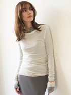 【ミラオーウェン/Mila Owen】のウール混ボートネック後ろあきシアーロンT WHT[001]|ID: prp329100004534548 ipo3291000000033561397