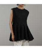 【サロン アダム エ ロペ/SALON adam et rope'】の【WEB限定】ショルダータックペプラムプルオーバー ブラック(01)|ID: prp329100004534566 ipo3291000000032623229