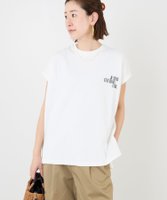 【マイカ ディール/MICA & DEAL】の【upper hights】フレンチスリーブロゴT-shirt-BIG NO SLEEVE TEE 人気、トレンドファッション・服の通販 founy(ファニー) ファッション Fashion レディースファッション WOMEN トップス・カットソー Tops/Tshirt シャツ/ブラウス Shirts/Blouses ロング / Tシャツ T-Shirts 春 Spring カットソー Cut And Sew シンプル Simple スリーブ Sleeve トレンド Trend フレンチ French ベーシック Basic 日本製 Made In Japan |ID:prp329100004534568