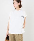 【マイカ ディール/MICA & DEAL】の【upper hights】フレンチスリーブロゴT-shirt-BIG NO SLEEVE TEE 人気、トレンドファッション・服の通販 founy(ファニー) ファッション Fashion レディースファッション WOMEN トップス・カットソー Tops/Tshirt シャツ/ブラウス Shirts/Blouses ロング / Tシャツ T-Shirts 春 Spring カットソー Cut And Sew シンプル Simple スリーブ Sleeve トレンド Trend フレンチ French ベーシック Basic 日本製 Made In Japan thumbnail OFF WHITE|ID: prp329100004534568 ipo3291000000032046866
