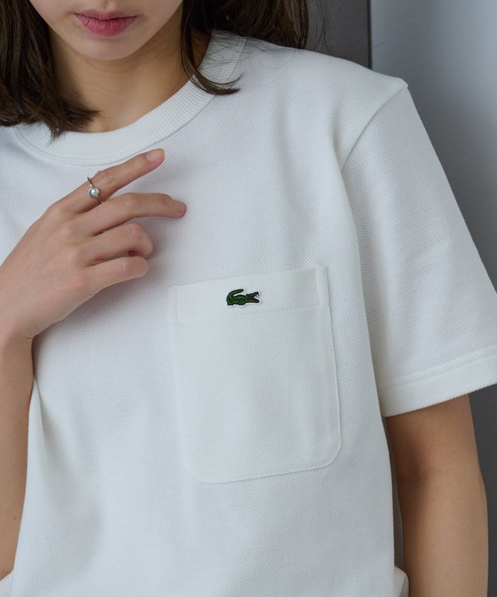 【その他のブランド/Other】のLACOSTE/鹿の子ポケット半袖Tシャツ TH4921-99 ラコステ インテリア・キッズ・メンズ・レディースファッション・服の通販 founy(ファニー) https://founy.com/ ファッション Fashion レディースファッション Fashion for Women トップス・カットソー Cut & Sew Tops シャツ・ブラウス・オフィスカジュアル Elegant Blouses & Button-Ups ロングTシャツ・Tシャツ Longline T-Shirts & Tees おすすめ Recommended / Our Picks パッチ Patch, Appliqué ビジネス 仕事 通勤 Business / Work / Commuting ベーシック Basic, Essential ポケット Pocket, Pocket Detail 半袖 Short Sleeve, Half Sleeve 鹿の子 Piqué, Kanoko Fabric |ID: prp329100004534571 ipo3291000000032983921