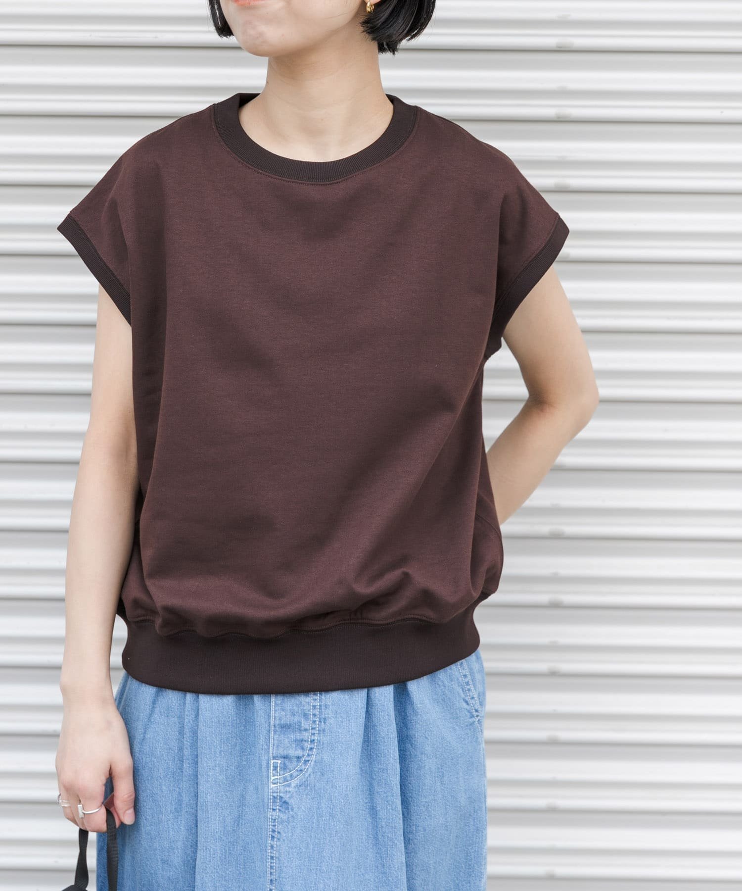 【アーバンリサーチ ドアーズ/URBAN RESEARCH DOORS】のFORK SPOON イスラエルピマダブルフェイスTシャツ インテリア・キッズ・メンズ・レディースファッション・服の通販 founy(ファニー) 　ファッション　Fashion　レディースファッション　WOMEN　トップス・カットソー　Tops/Tshirt　シャツ/ブラウス　Shirts/Blouses　ロング / Tシャツ　T-Shirts　2025年　2025　2025春夏・S/S　Ss,Spring/Summer,2025　インナー　Inner　カットソー　Cut And Sew　サロペット　Overalls　シンプル　Simple　ベーシック　Basic　夏　Summer　定番　Standard　S/S・春夏　Ss・Spring/Summer　BROWN|ID: prp329100004534573 ipo3291000000032241608