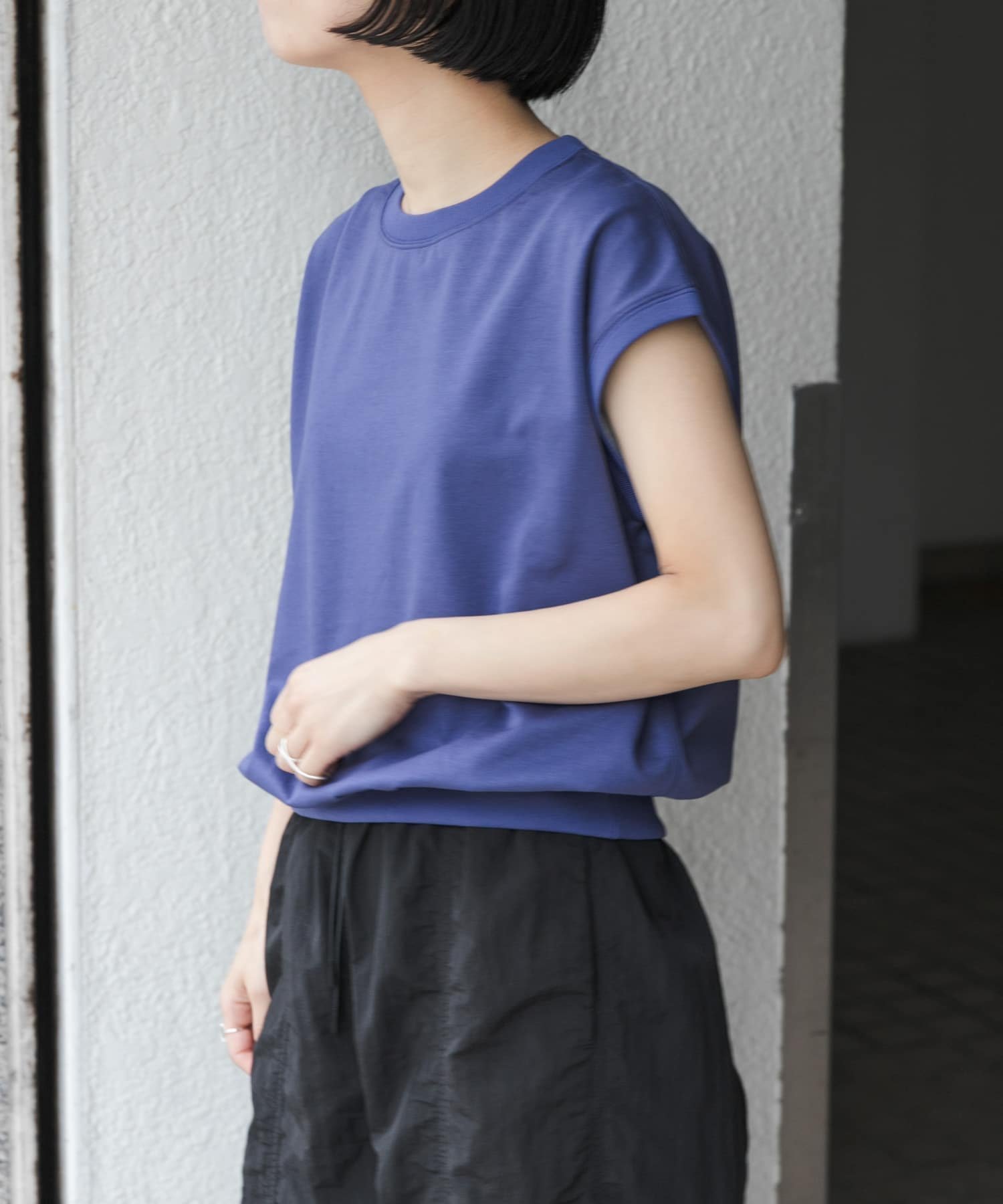 【アーバンリサーチ ドアーズ/URBAN RESEARCH DOORS】のFORK SPOON イスラエルピマダブルフェイスTシャツ インテリア・キッズ・メンズ・レディースファッション・服の通販 founy(ファニー) 　ファッション　Fashion　レディースファッション　WOMEN　トップス・カットソー　Tops/Tshirt　シャツ/ブラウス　Shirts/Blouses　ロング / Tシャツ　T-Shirts　2025年　2025　2025春夏・S/S　Ss,Spring/Summer,2025　インナー　Inner　カットソー　Cut And Sew　サロペット　Overalls　シンプル　Simple　ベーシック　Basic　夏　Summer　定番　Standard　S/S・春夏　Ss・Spring/Summer　BLUE|ID: prp329100004534573 ipo3291000000032241609