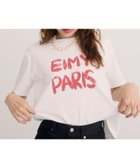【エイミーイストワール/eimy istoire】のペンキ風ロゴEIMY PARIS Tシャツ 人気、トレンドファッション・服の通販 founy(ファニー) ファッション Fashion レディースファッション WOMEN トップス・カットソー Tops/Tshirt シャツ/ブラウス Shirts/Blouses ロング / Tシャツ T-Shirts クール Cool シンプル Simple スラックス Slacks デニム Denim モノトーン Monotone ロング Long おすすめ Recommend thumbnail WHITE|ID: prp329100004534582 ipo3291000000032293595